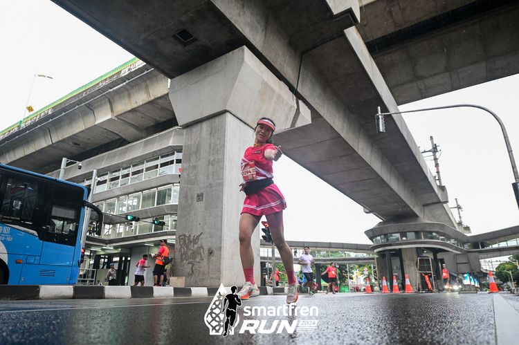 Race photo from Smartfren Run 2024