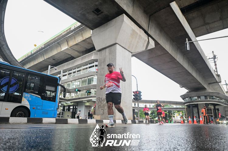 Race photo from Smartfren Run 2024