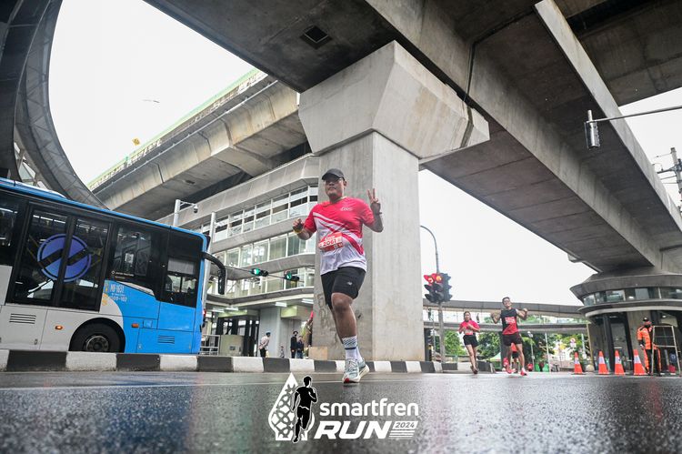 Race photo from Smartfren Run 2024