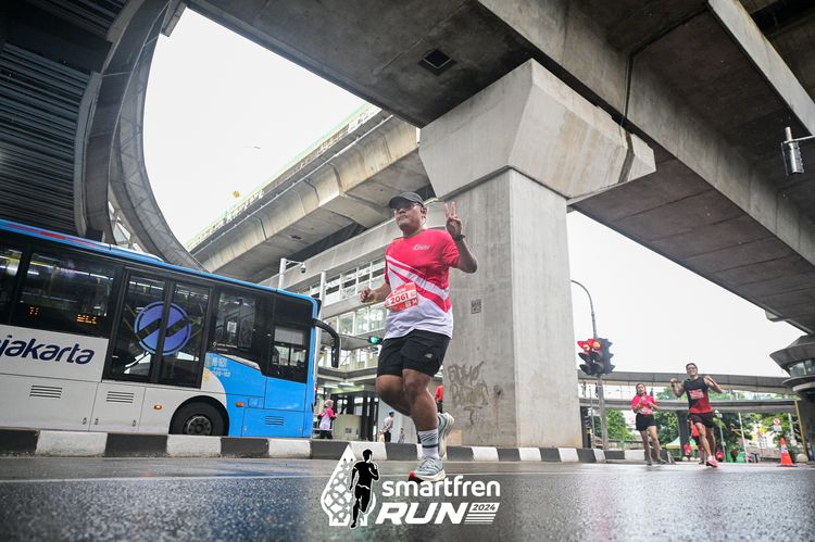 Race photo from Smartfren Run 2024