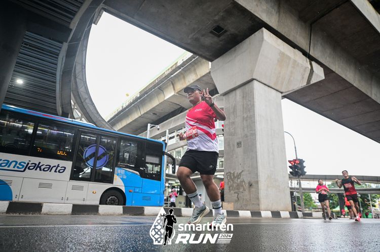 Race photo from Smartfren Run 2024
