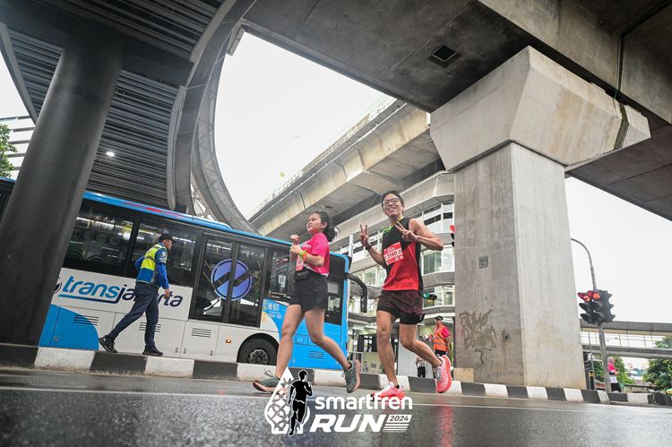 Race photo from Smartfren Run 2024