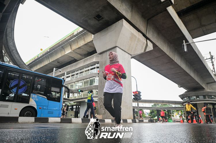 Race photo from Smartfren Run 2024