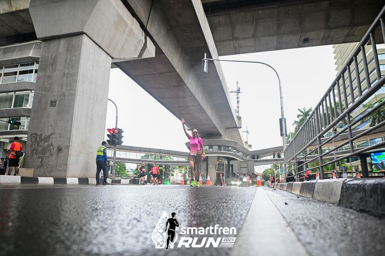 Race photo from Smartfren Run 2024
