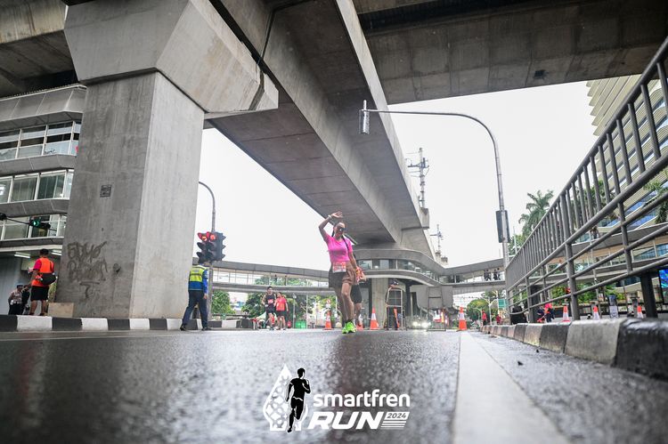 Race photo from Smartfren Run 2024