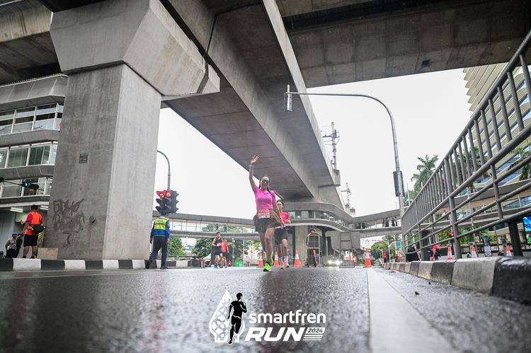 Race photo from Smartfren Run 2024