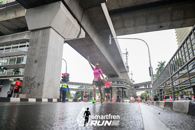 Race photo from Smartfren Run 2024