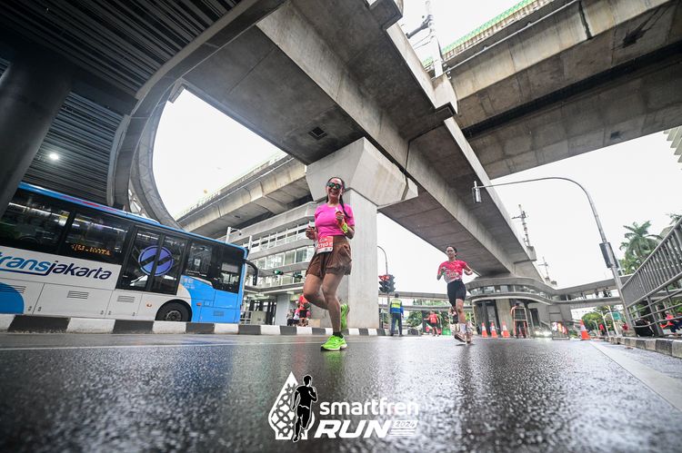 Race photo from Smartfren Run 2024