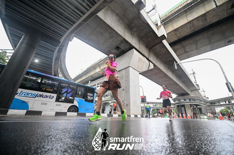 Race photo from Smartfren Run 2024