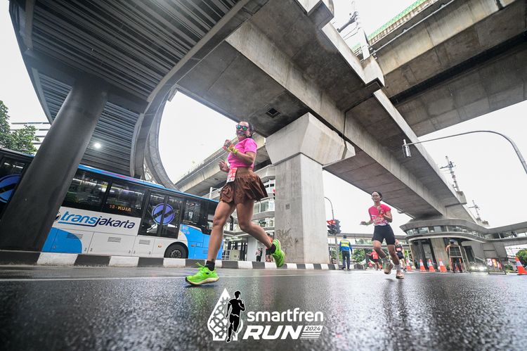 Race photo from Smartfren Run 2024
