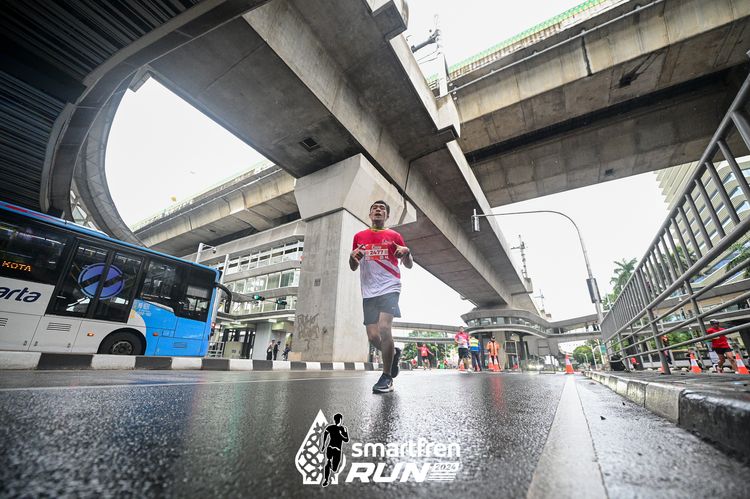 Race photo from Smartfren Run 2024