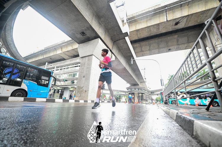 Race photo from Smartfren Run 2024