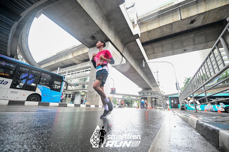 Race photo from Smartfren Run 2024