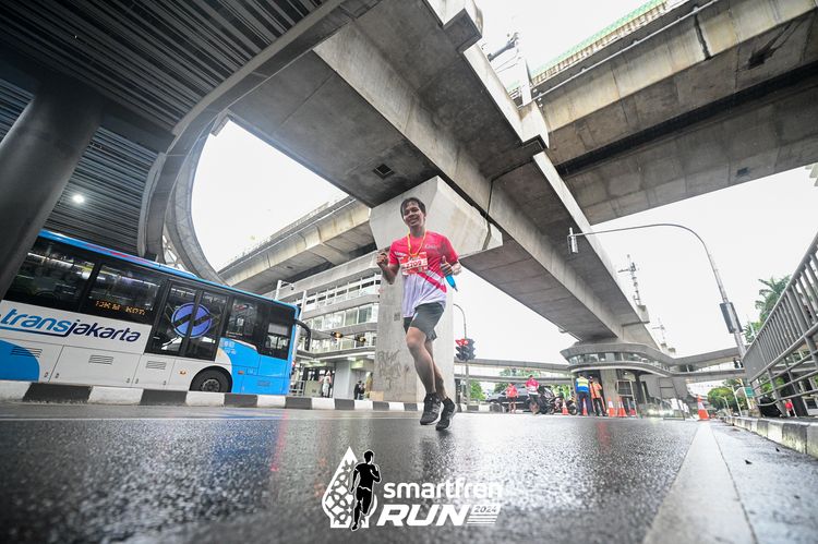 Race photo from Smartfren Run 2024