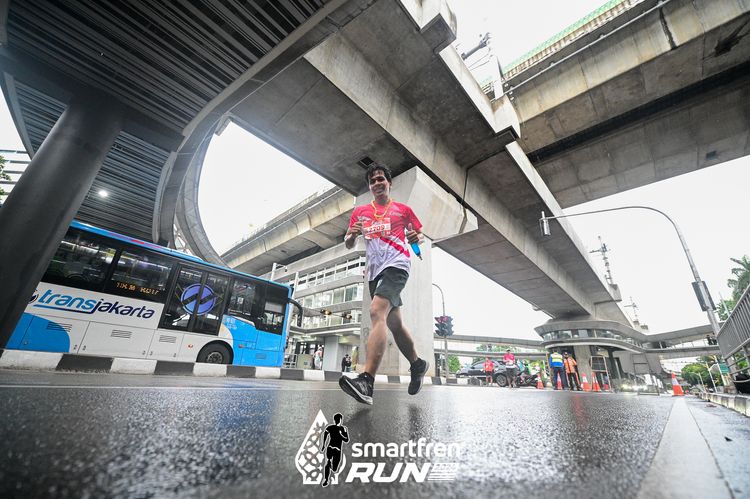 Race photo from Smartfren Run 2024