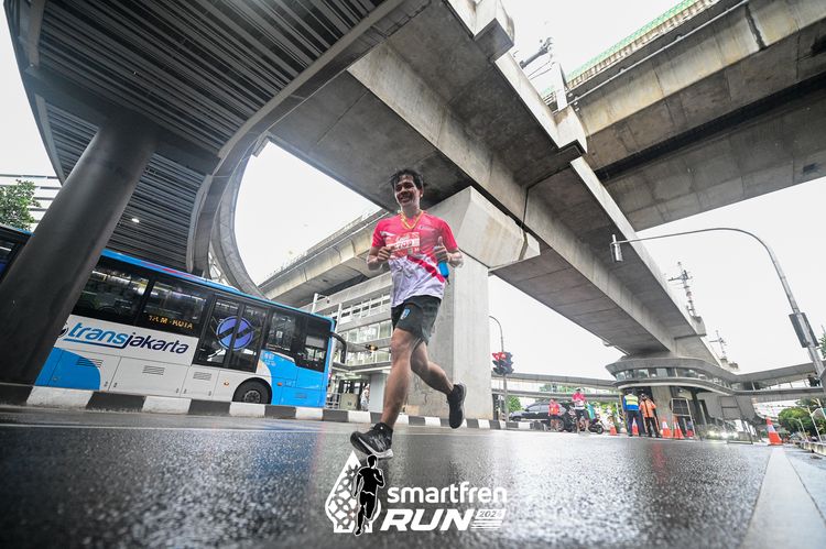 Race photo from Smartfren Run 2024