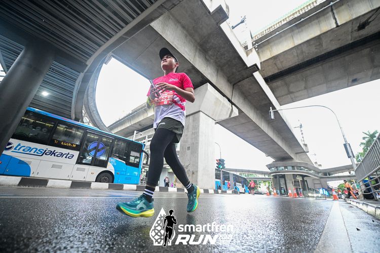 Race photo from Smartfren Run 2024