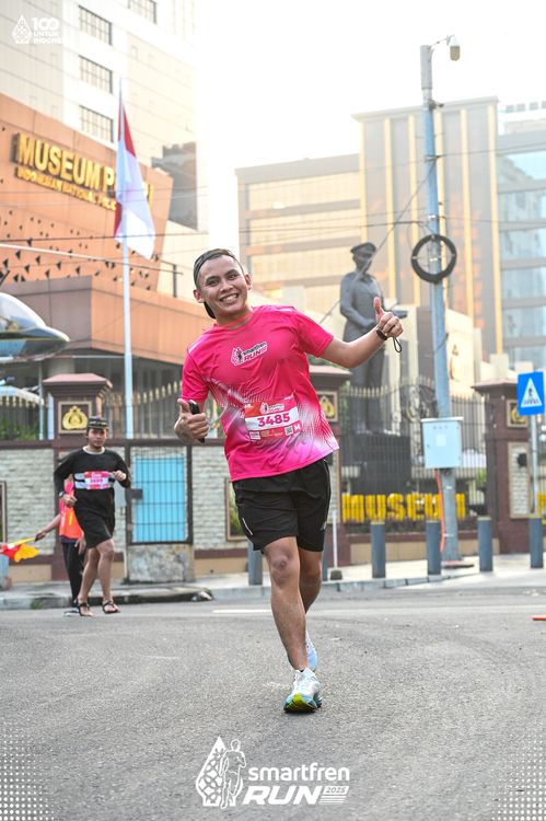 Race photo from Smartfren Run 2025 