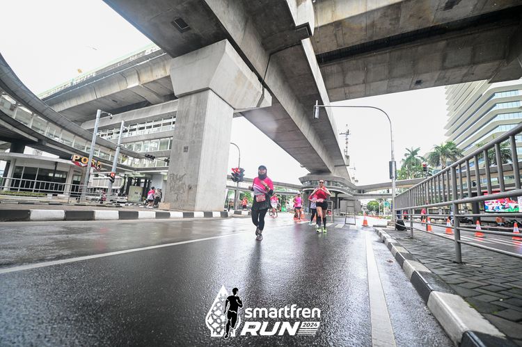 Race photo from Smartfren Run 2024