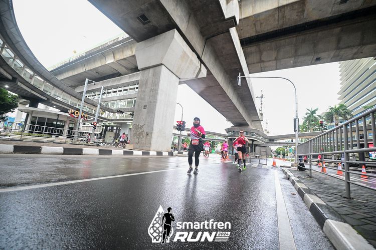 Race photo from Smartfren Run 2024