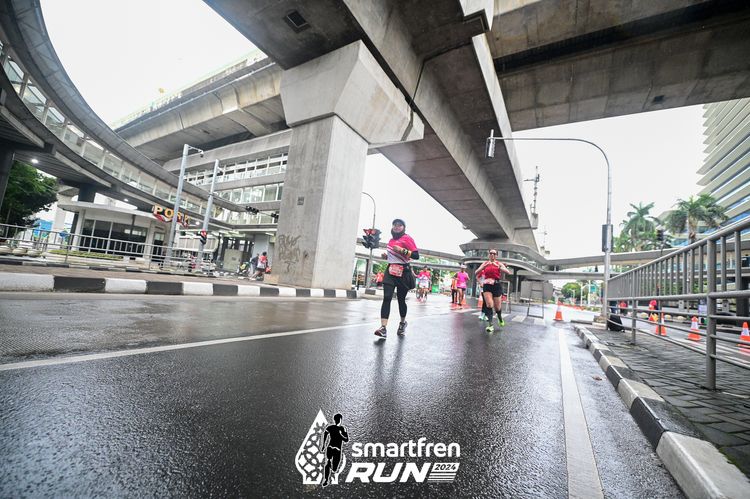 Race photo from Smartfren Run 2024
