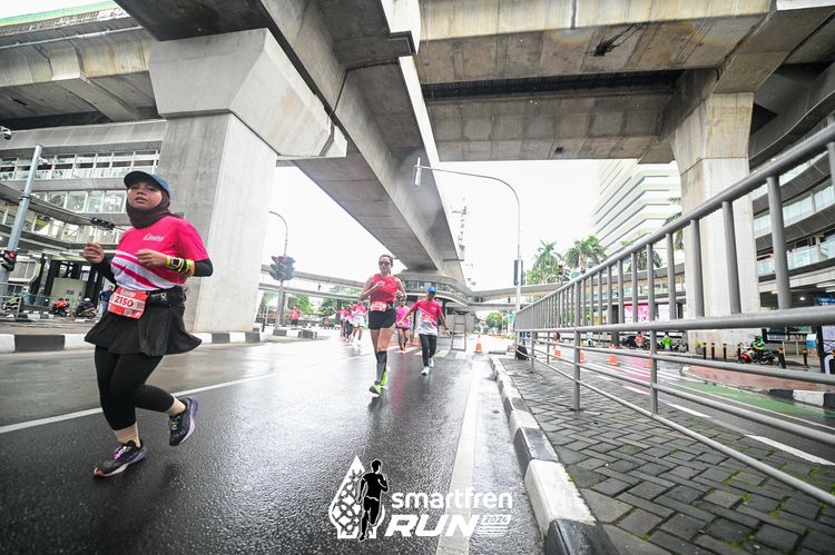 Race photo from Smartfren Run 2024