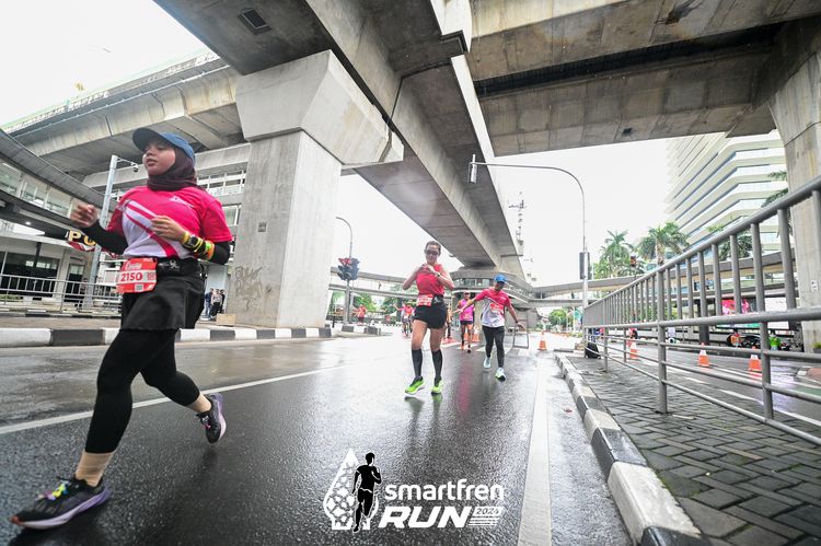Race photo from Smartfren Run 2024