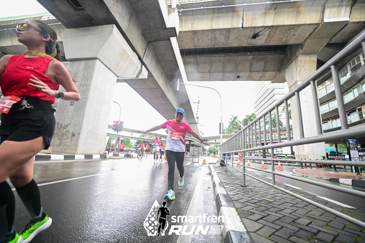 Race photo from Smartfren Run 2024