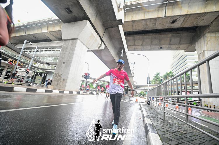 Race photo from Smartfren Run 2024