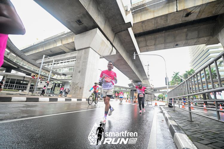 Race photo from Smartfren Run 2024
