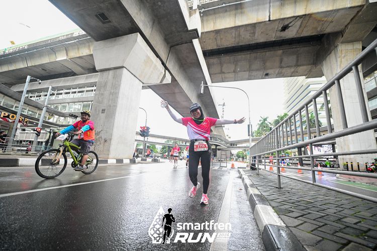 Race photo from Smartfren Run 2024