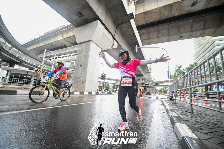 Race photo from Smartfren Run 2024