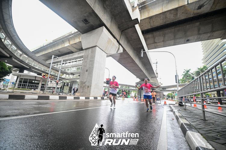 Race photo from Smartfren Run 2024