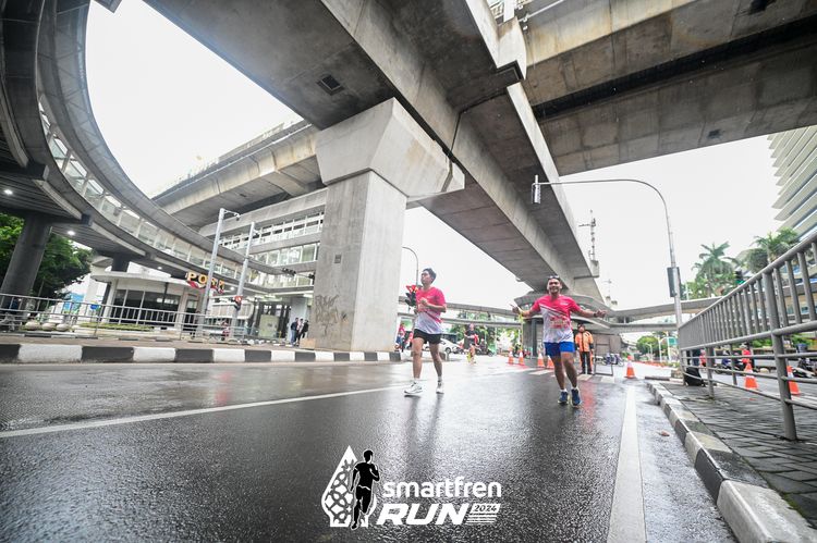Race photo from Smartfren Run 2024
