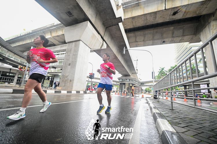 Race photo from Smartfren Run 2024