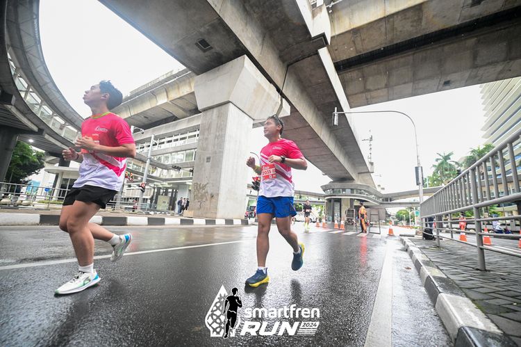 Race photo from Smartfren Run 2024