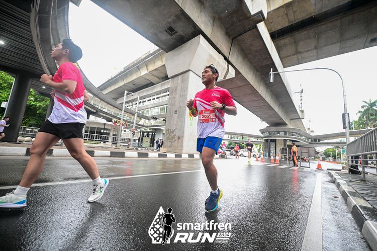 Race photo from Smartfren Run 2024