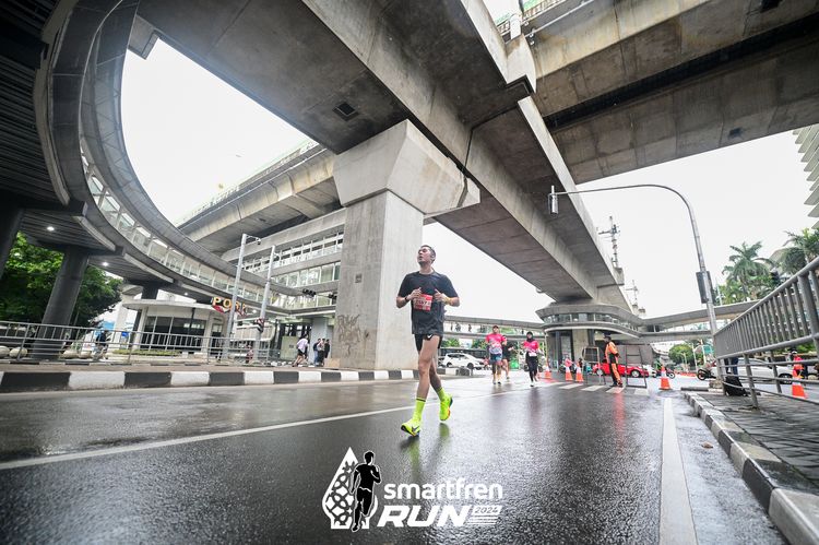 Race photo from Smartfren Run 2024