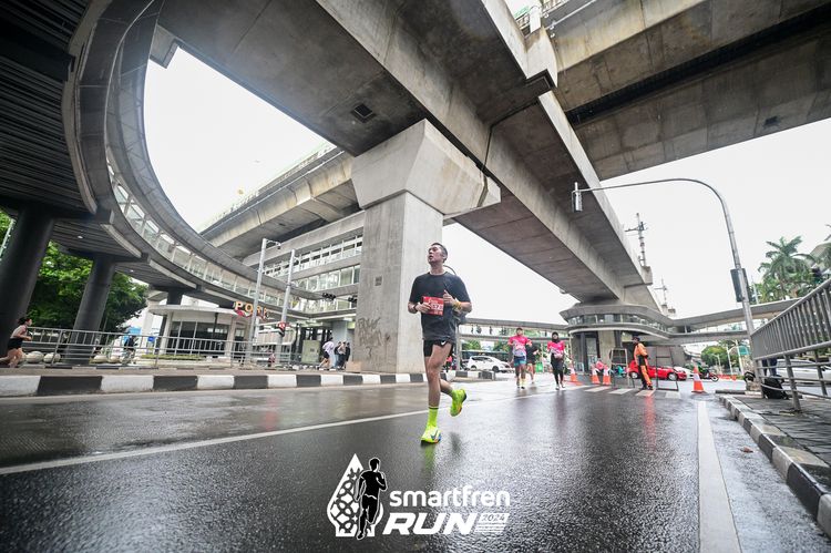 Race photo from Smartfren Run 2024