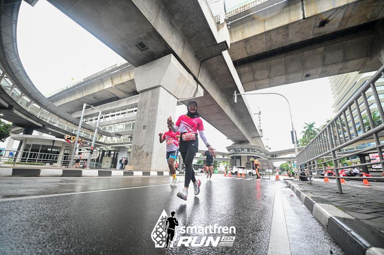 Race photo from Smartfren Run 2024