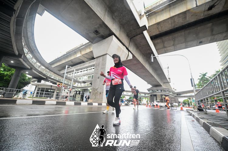Race photo from Smartfren Run 2024