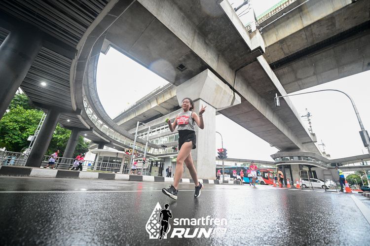 Race photo from Smartfren Run 2024