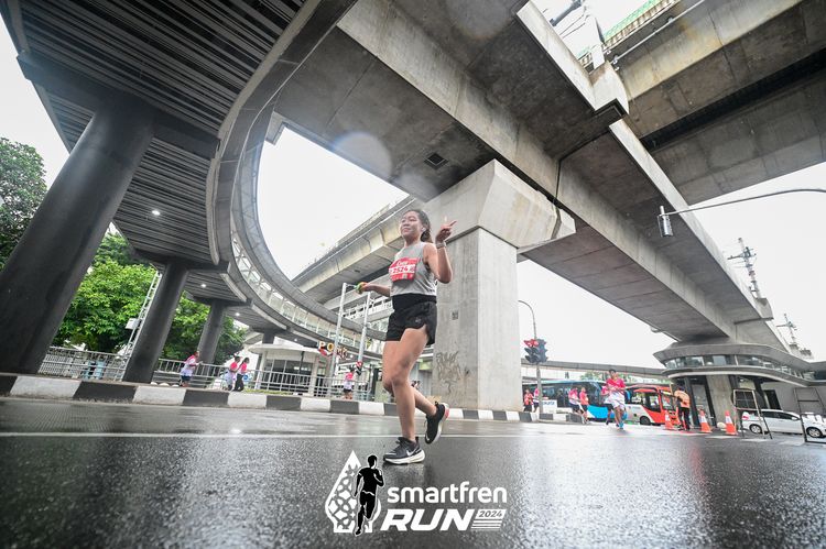 Race photo from Smartfren Run 2024