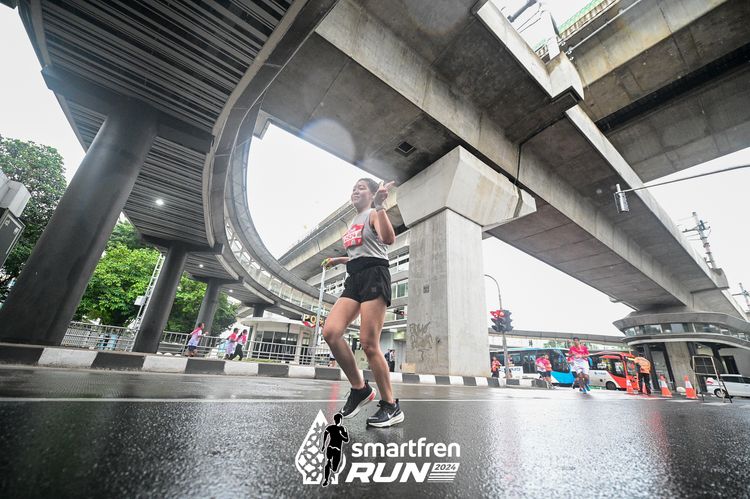 Race photo from Smartfren Run 2024