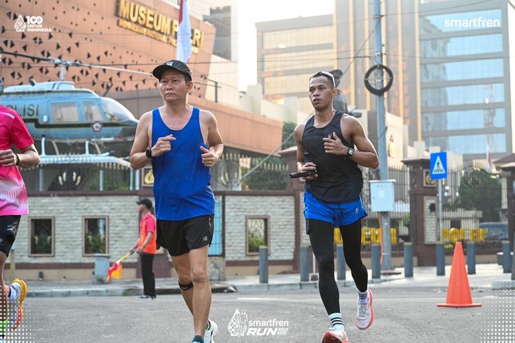 Race photo from Smartfren Run 2025 