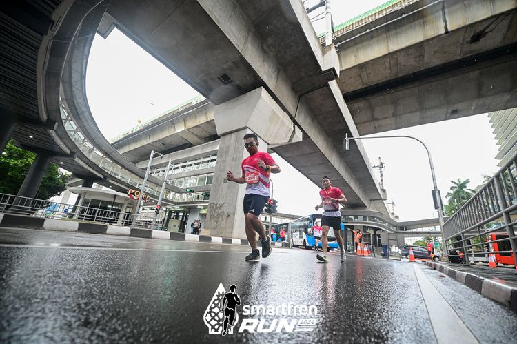 Race photo from Smartfren Run 2024