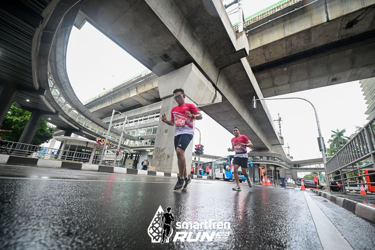 Race photo from Smartfren Run 2024