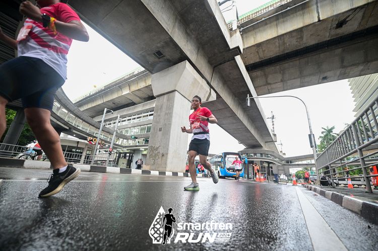 Race photo from Smartfren Run 2024