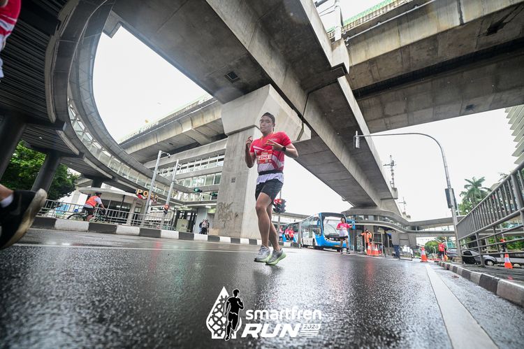 Race photo from Smartfren Run 2024