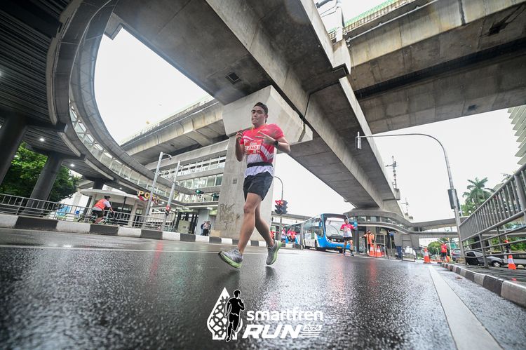 Race photo from Smartfren Run 2024